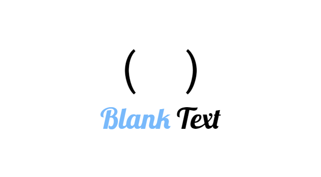 Blank Text - Copy & Paste Empty Character
